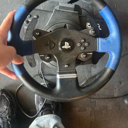 ps5 Thrust Master Wheel And Pedals