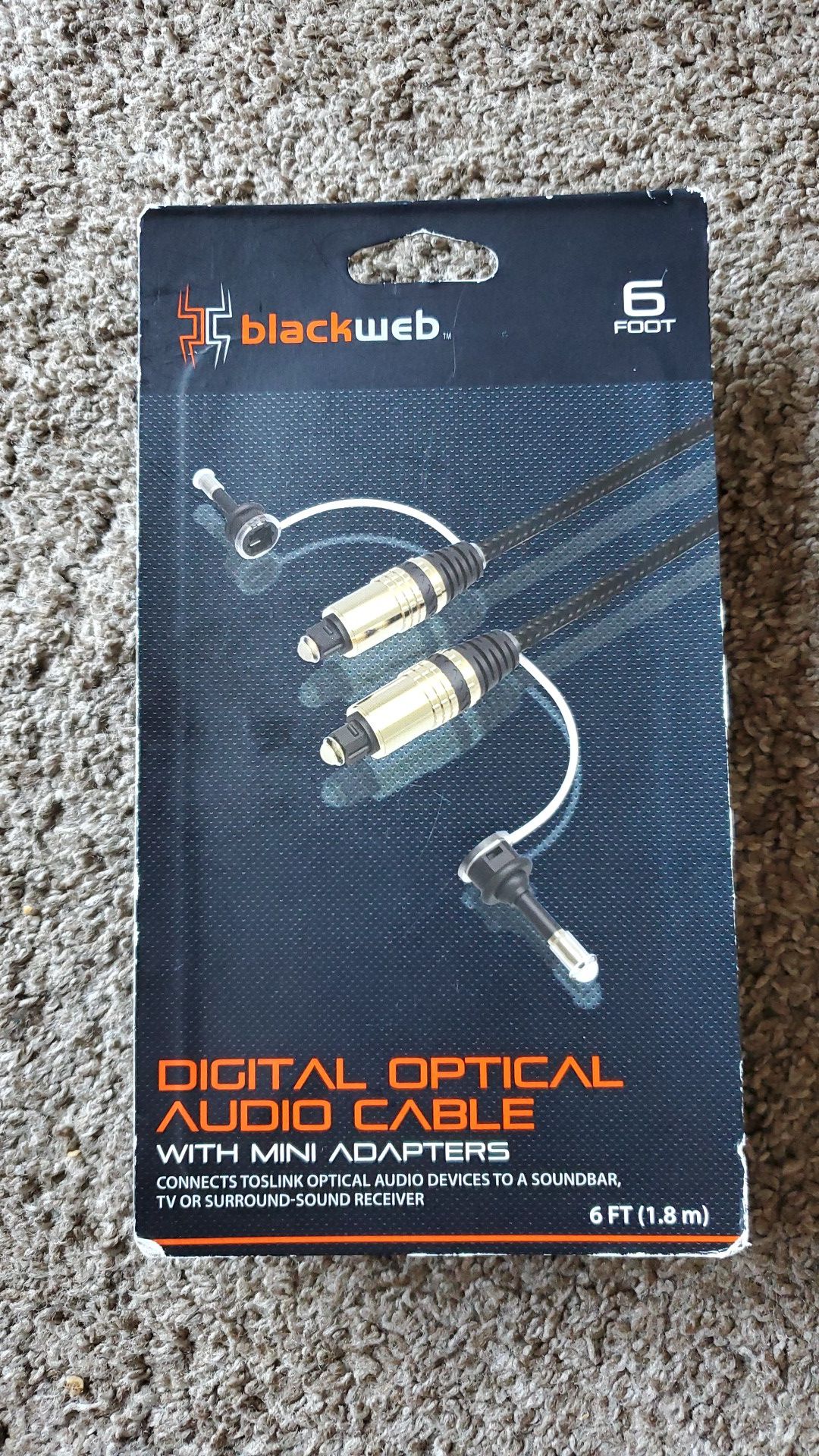 Digital optical audio cable
