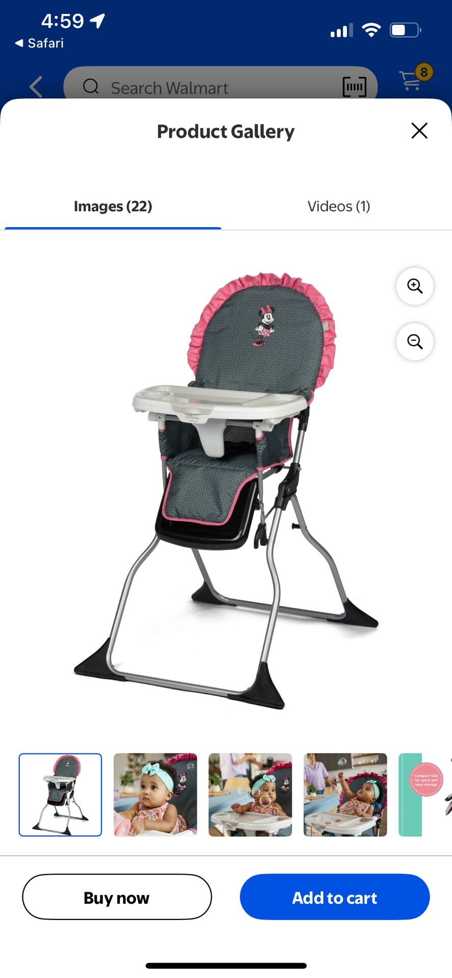 Baby Minnie High Chair