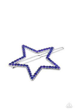 Paparazzi Blue Star Hair Clip
