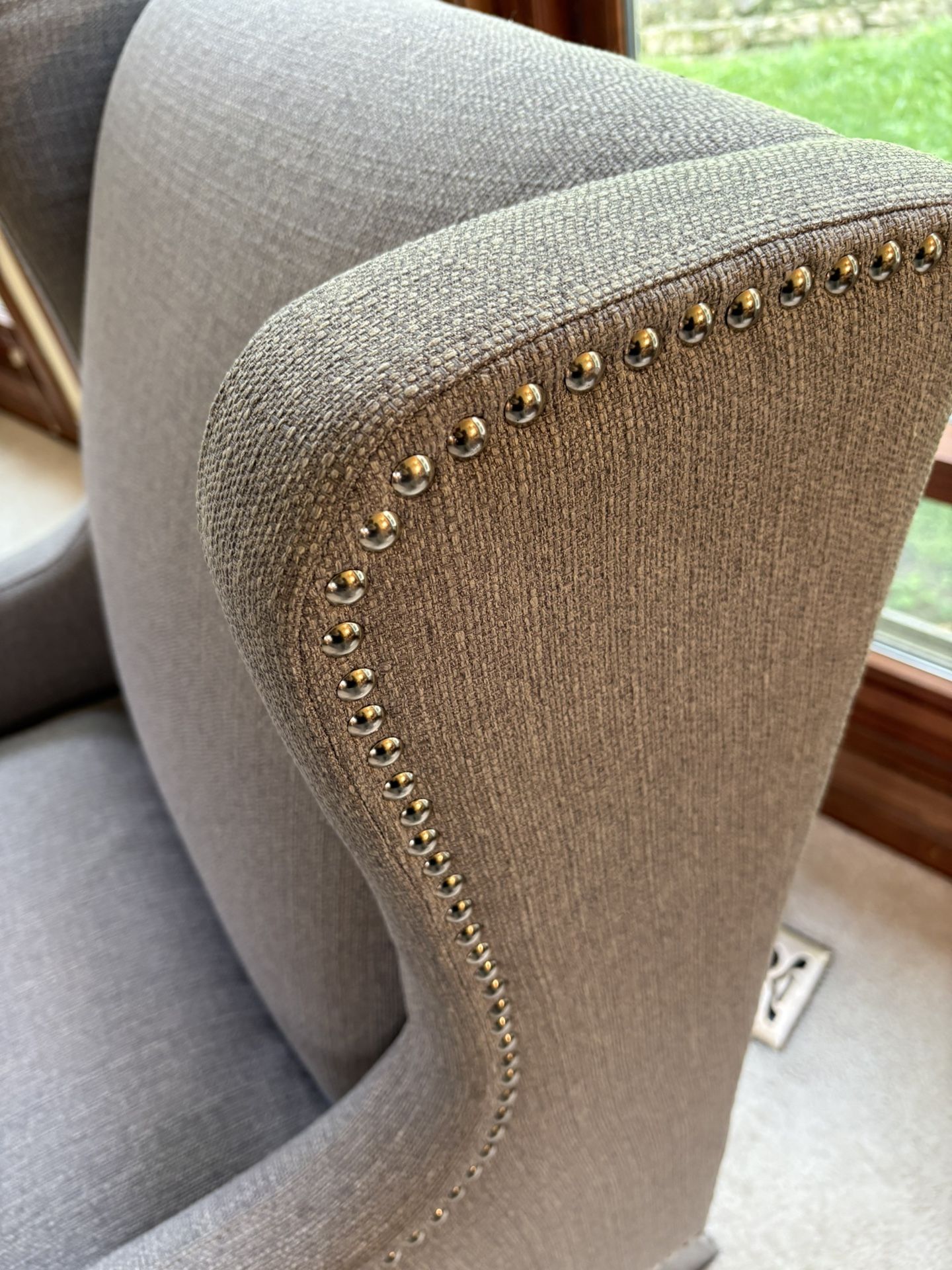 Brand New Nailhead Trim Arm Chair
