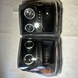 Ford Super Duty F250F/F350/F450/F550 LED DRL Strip Dual Halo Headlight year 2011/2016