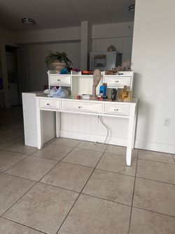 White desk