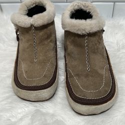 Merrell Spirit Tibet Low Taupe Women Polartec Thinsulate Ankle Boots - Sz 7.5