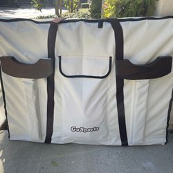 [New] GoSports 2 Foot Width Giant 4 in A Row Game with Carrying Case, Made from Wood