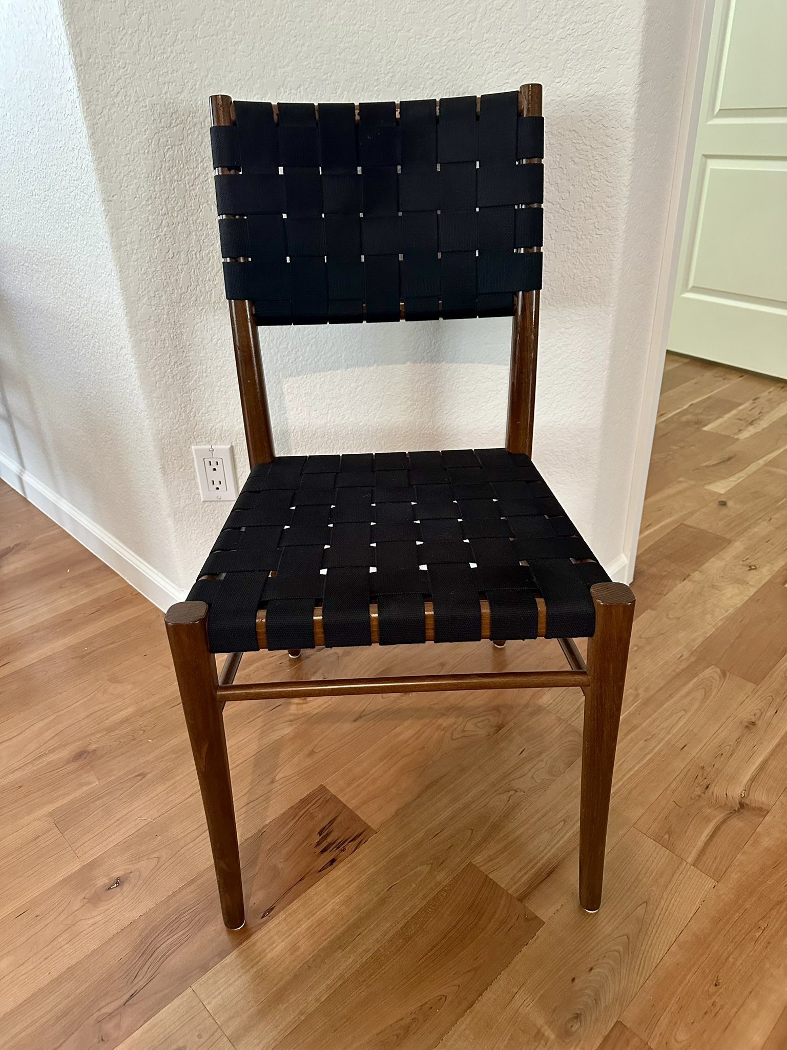 Italian Made Woven Dining Chairs—Set of 8