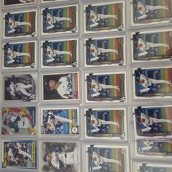 27 Yoshinobu Yamamoto Baseball Cards Lot