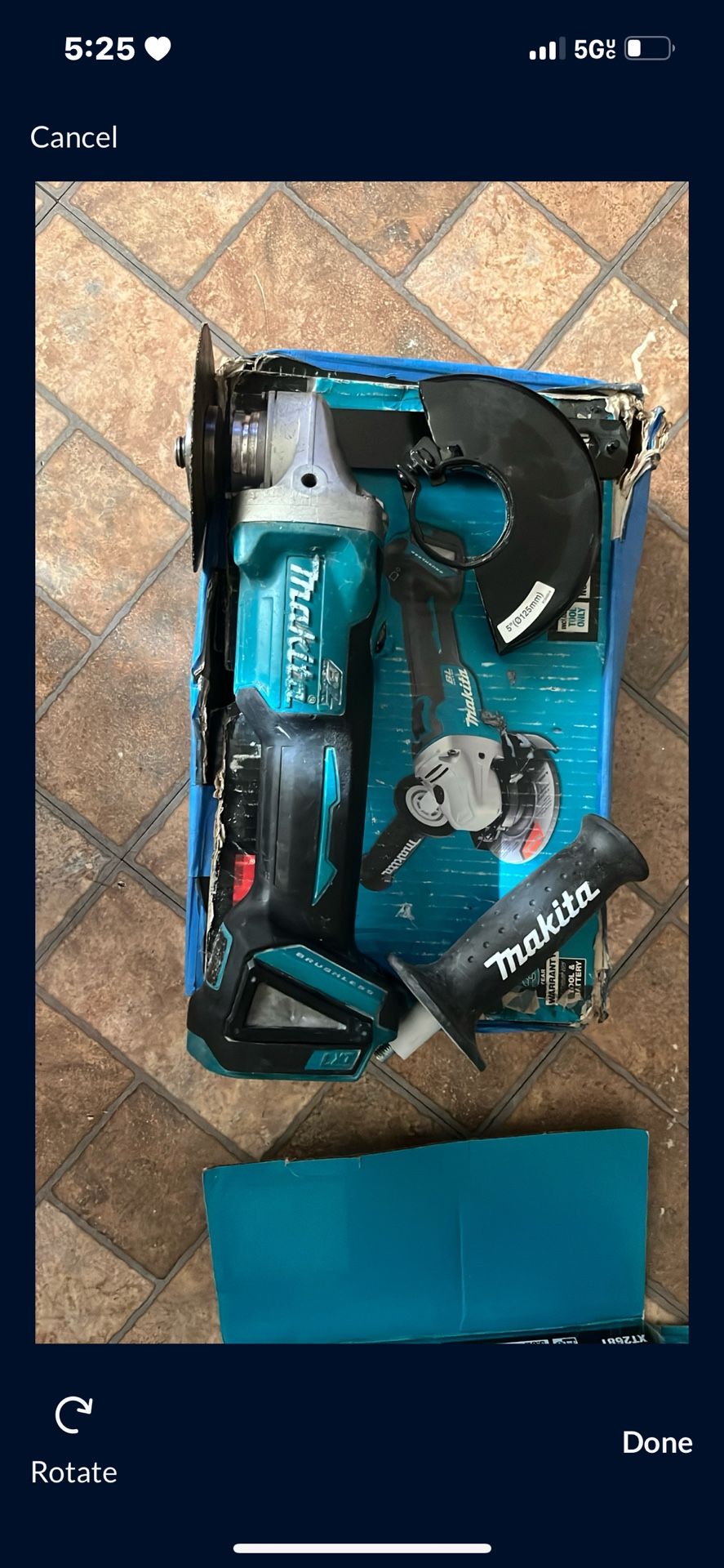 18V LXT cut off angle grinder