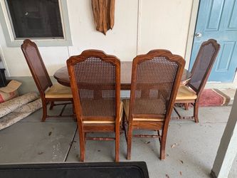 Oval Wood Dining Table