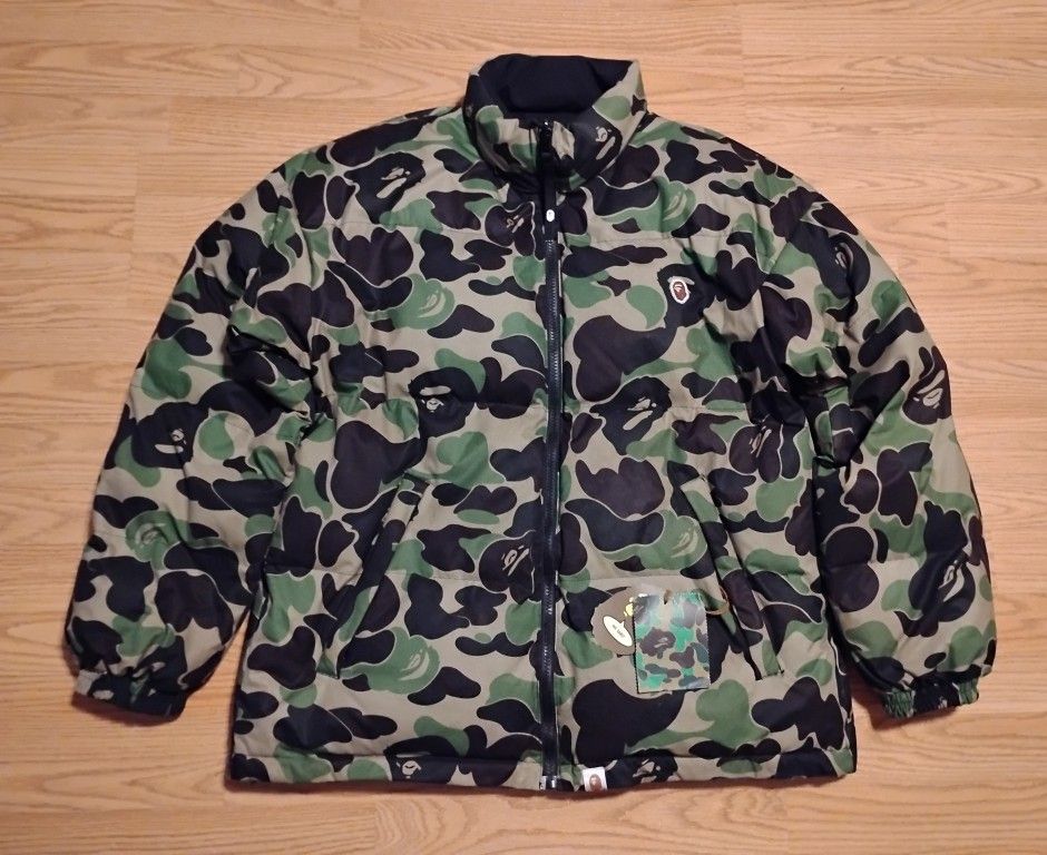 A Bathing Ape BAPE ABC Camo Reversible Jacket sz XXL (Fits like XL) 