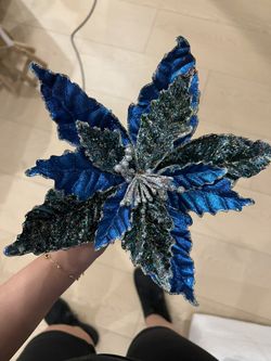 Blue Christmas Flower Filler