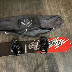 Lib Tech Snowboard and Burton bag