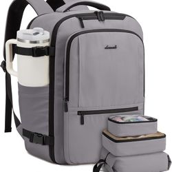 LOVEVOOK Travel Backpack for Women & Men, 60L Large Carry On Backpack Airline Approved, TSA Personal Item Weekender Bag, Water Resistant Laptop Backpa