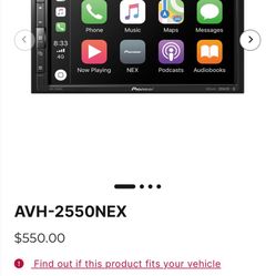 Car Stereo Pioneer Avh-2550EX Apple Play Android 