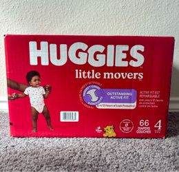 Huggies Diapers size 4, 66 count $22