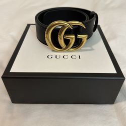 Authentic Gucci Belt. 1.5 wide Black size 75 Us 30”