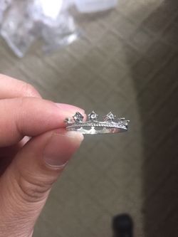 Silver Plated Crown Ring
