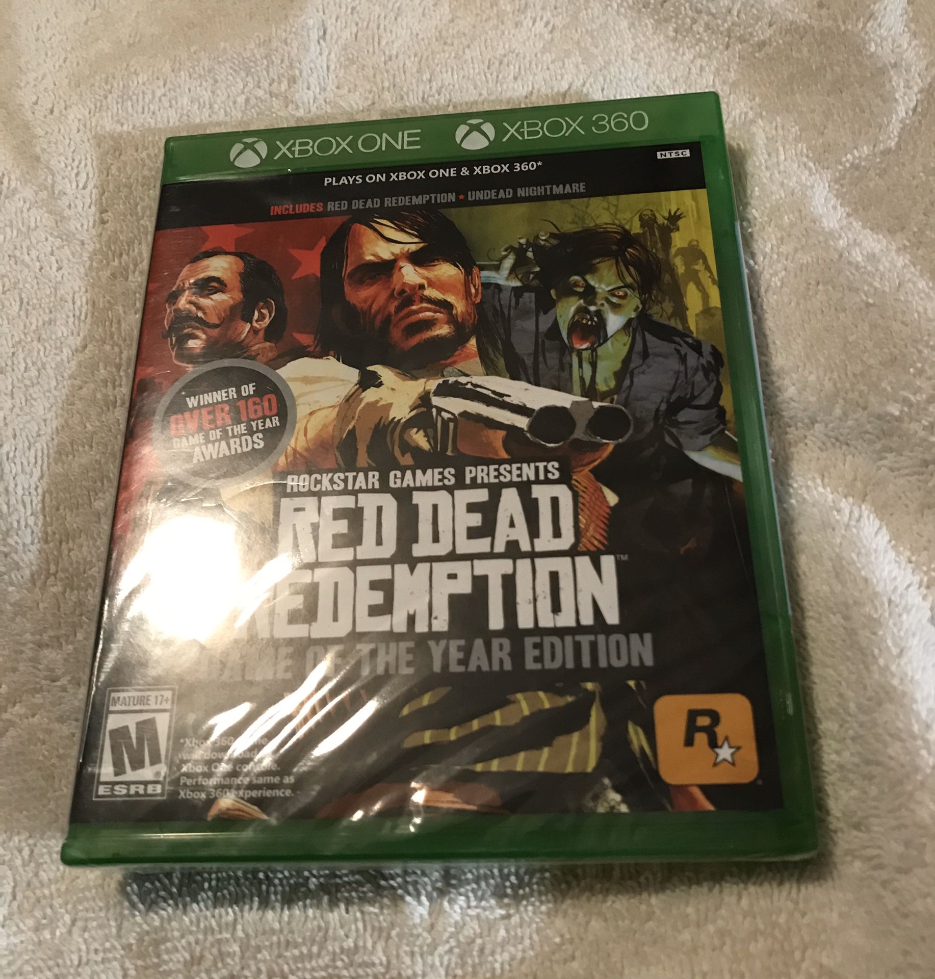 BRAND NEW AND FACTORY SEALED Red Dead Redemption Xbox One/360 Game of Year Edition, Rockstar Games