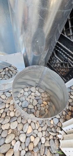 galvanized steel adjustable elbows. Need it gone