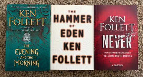 Ken Follett Hardcover Book Lot