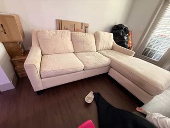 Modern Cream Sleeper Sofa in Great Condition