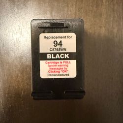 HP 94 C8765WN Black Ink Cartridge Remanufactured