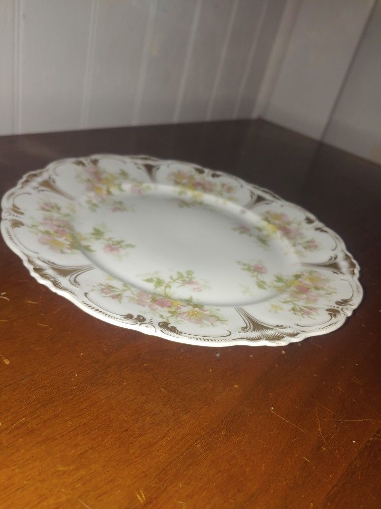 VINTAGE ELEANOR CHINA FLORAL PLATE 