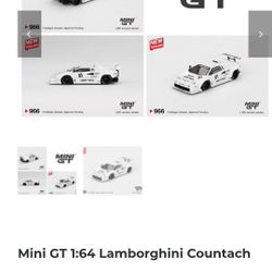 New Mini GT 1.64 Lamborghini Countach 
