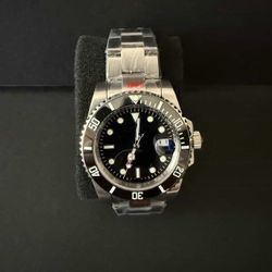 Silver And Black Luxury Watch