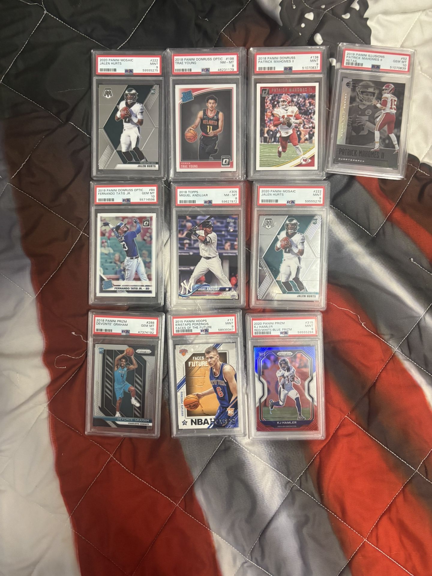 Graded Baseball And Football Cards 300$ For All Dm For Individual Offers
