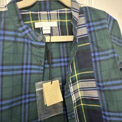 Boys Burberry Button Down Size 6 And 8 