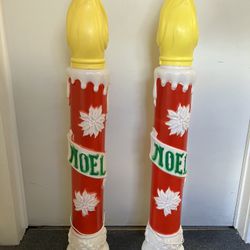 Vintage Blow Mold Candles