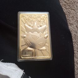 Gold Pokemon Card 