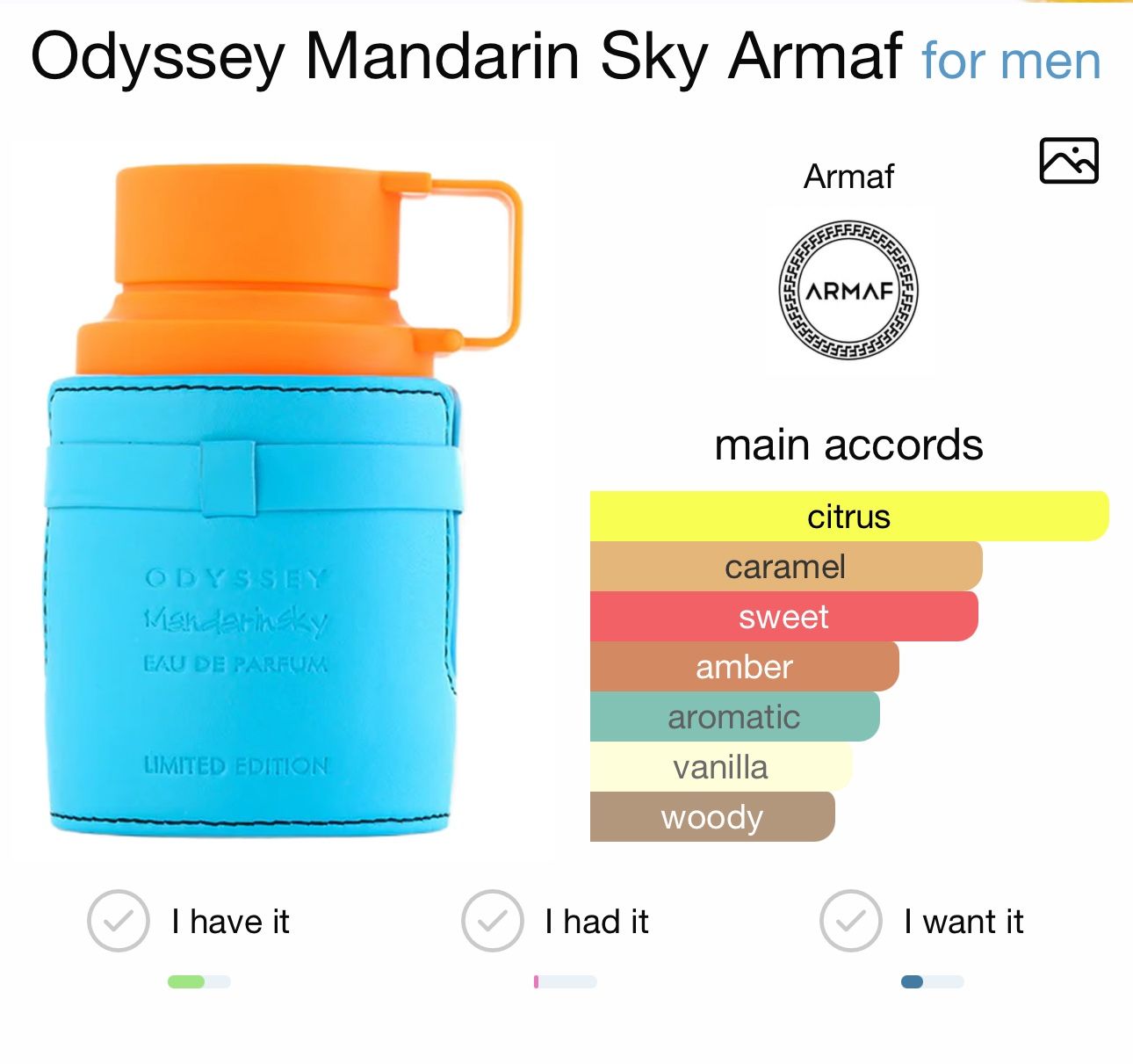 Armaf Odyssey Cologne