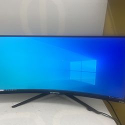 Sceptre 34-Inch Curved Ultrawide WQHD Monitor 3440 x 1440 R1500 up to 165Hz DisplayPort x2 99% sRGB 1ms Picture by Picture, Machine Black 2023 (C345B-