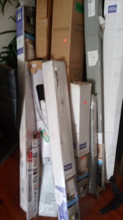 Currens With Umbrellas,Pots,And Trash Cans