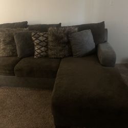 Brown Sectional Couch 