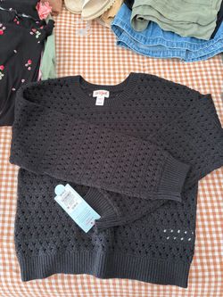 Cat & Jack Kids Open-Knit Sweater