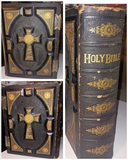 1880s Antique Catholic Family Bible (Haydock Douay-Rheims) – P.F. Collier