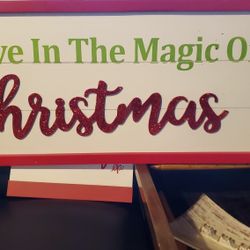 Wood Christmas Sign