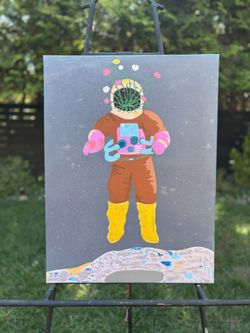 Original Moon Man Painting