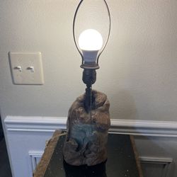 Mid Century Driftwood Lamp .