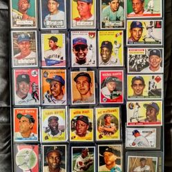 FRAMED (27)"REPRINT MINT BASEBALL CARDS