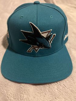 Mitchell & Ness San Jose Sharks Vintage 20 Year Anniversary Fitted Hat Size 7 3/8
