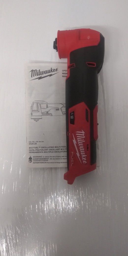 New M12 Fuel Milwaukee Oscillating Tool ( Tool Only) 
