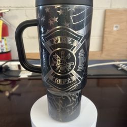 Firefighter 40oz Full Wrap Tumbler