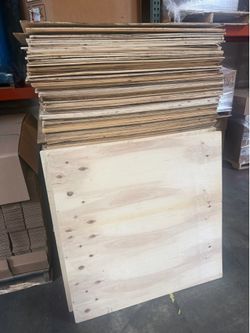 43” x 43” x 1/4” wood sheets