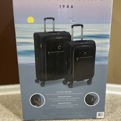 Delsey Paris 2-piece Softside Spinner Luggage Set - Black