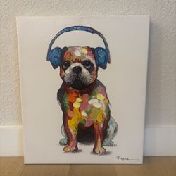 Dog Wall Canvas Kids Decor