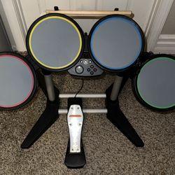 ROCK BAND / GUITAR HERO VIDEO GAME DRUMS XBOX 360 SONY PLAYSTATION 3 PS3 NINTENDO WII DRUM SET